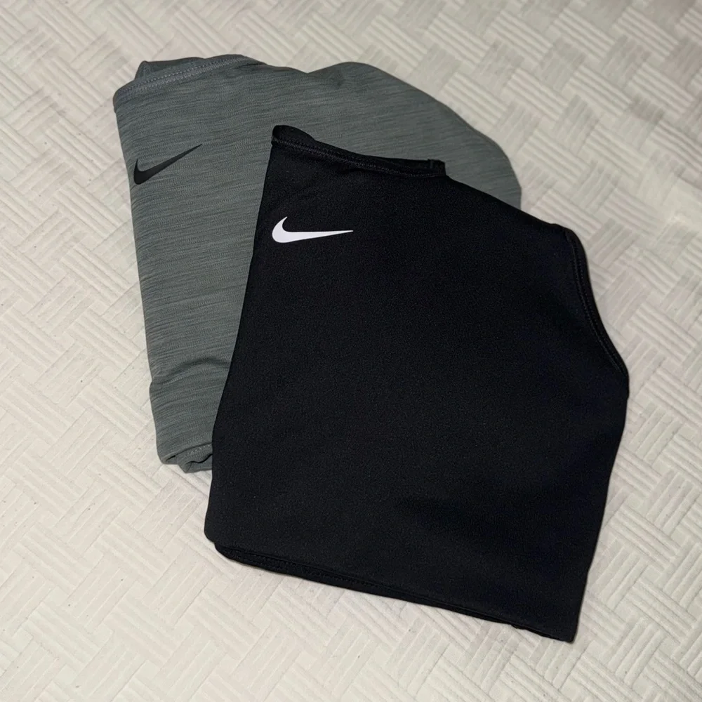 Nike Black and Gray Sports Bras with Compression Fit